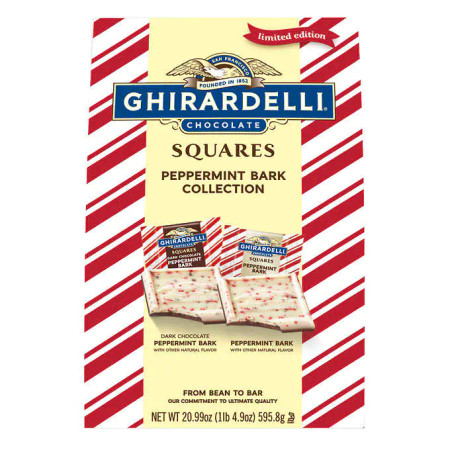 Ghirardelli Chocolate Squares, Peppermint Bark Collection, 20.99 oz