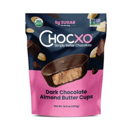 ChocXO Organic Almond Butter Cups, 30 ct
