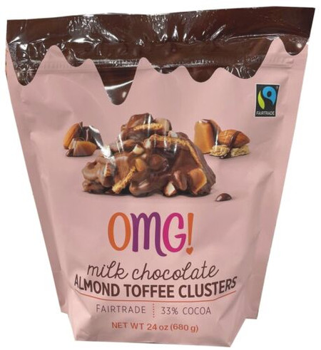 OMG! Almond Toffee Clusters Milk Chocolate 24 Oz.