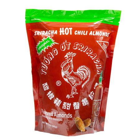 Sriracha Hot Chili Almonds- Seasoned with Authentic Sriracha Flavor ~ 24 oz