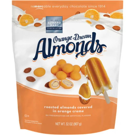 Edward Marc Orange Dream Almonds, 32 oz