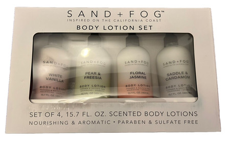 Sand + Fog Scented Body Lotion 15.7 oz, Set of 4 Variety Scents