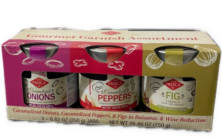 PRISCA CARAMELIZED ONIONS, PEPPPERS, & FIG IN BALSAMIC & WINE REDUCTION(26.46 OZ)