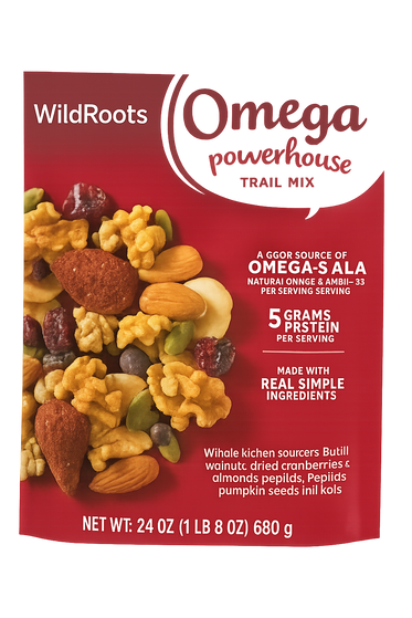WildRoots Omega Powerhouse Trail Mix, 24 oz