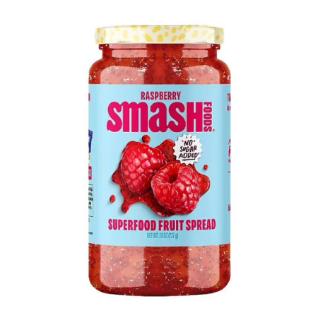 Smash Foods Raspberry Superfood Jam & Jelly Fruit Spread, 26oz