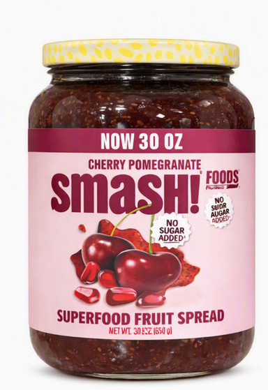 Smash Foods Cherry Pomegranate Superfood Fruit Spread – No Sugar Added