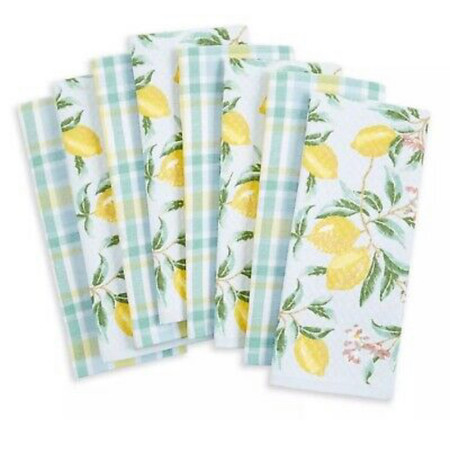 Martha Stewart 100% Cotton Kitchen Towels (8 PACK) Various Designs New