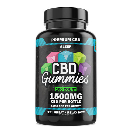 Hemp Bombs CBD Sleep Gummies 1500MG, 100 count