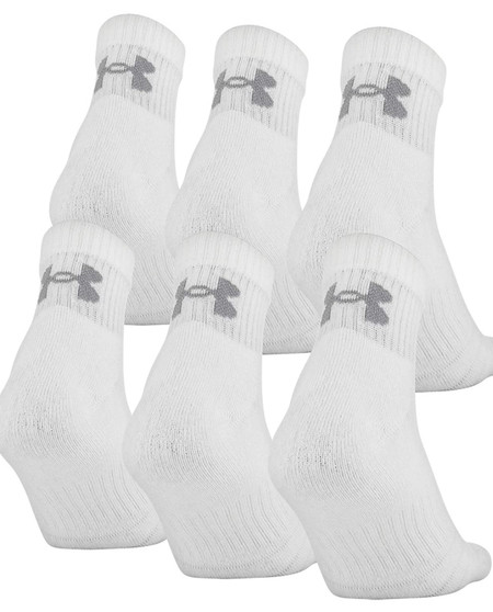 Under Armour Adult Cotton Quarter Socks, 6-pairs Under Armour Adult Cotton Quarter Socks, 6-pairs