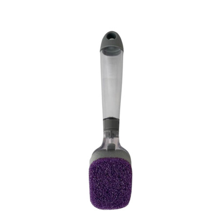 Bright Box Soap Dispensing Scrubber Sponge Dishwand - Purple