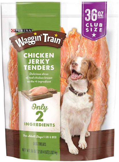Purina Waggin Train Chicken Jerky Dog Treats, 36-Ounce