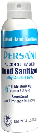 Persani 62% Ethyl Alcohol 4 oz. Spray Instant Hand Sanitizer