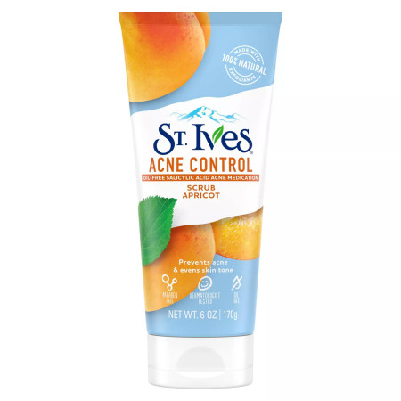St. Ives Acne Control, Apricot Facial Scrub - 6oz