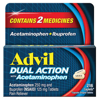 Advil DUAL ACTION with Acetaminophen, 216 Caplets
