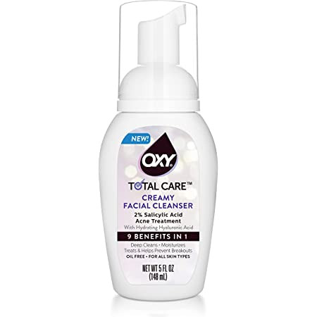 Oxy Total Care Creamy Foaming Facial Cleanser With Hyaluronic Acid, 5 oz