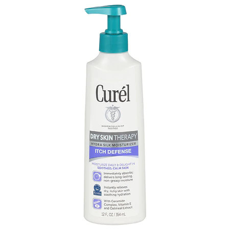 Curel Dry Skin Therapy Itch Defense Hand and Body Lotion - 12 fl oz