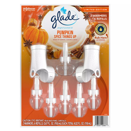 Glade PlugIns Pumpkin Spice Things Up 2 Warmers + 6 Refills Glade PlugIns Pumpkin Spice Things Up 2 Warmers + 6 Refills