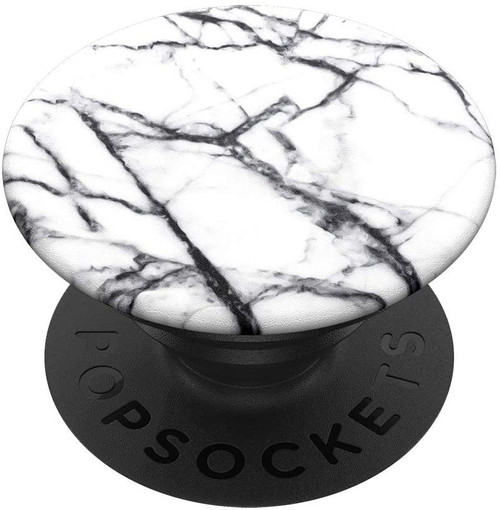 PopSockets Swappable Expanding Stand and Grip for Smartphones and Tablets - Dove White Marble