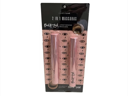 Without Contrast 2 In 1 Mascaras, Bad A** Lash Lengthening Mascara &  Phat A** Lash Volumizing Mascara