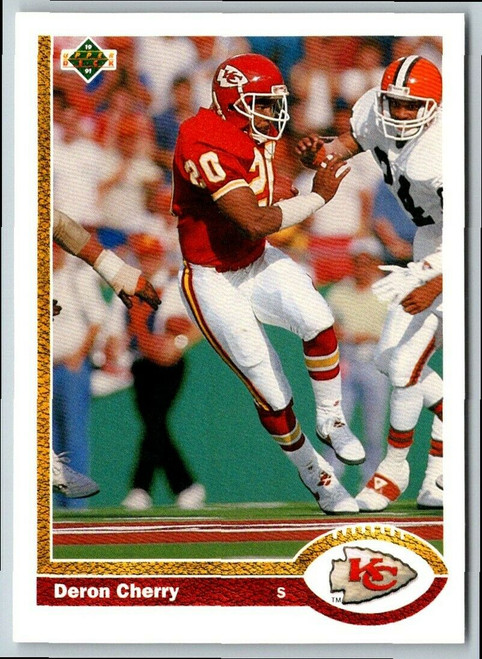 Deron Cherry 1991 Upper Deck #374 Kansas City Chiefs