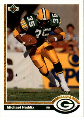 MICHAEL HADDIX 1991 UPPER DECK FOOTBALL CARD # 376 GREEN BAY PACKERS