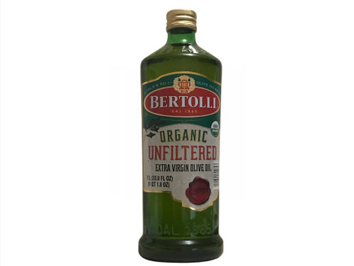 Bertolli Organic Unfiltered Extra Virgin Olive Oil, 1 L (33.8 FL OZ)