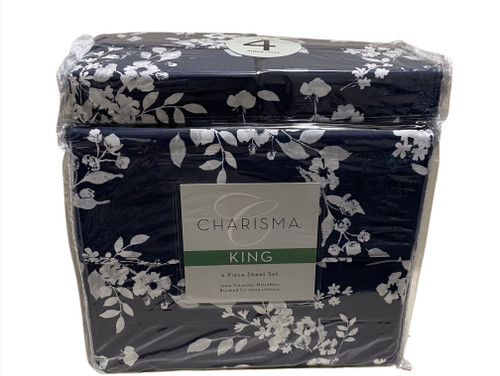 Charisma King 6 Piece Sheet Set, Includes 4 Pillow Cases