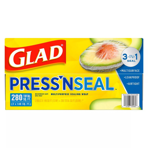 Glad Press'n Seal Food Plastic Wrap (280 sq. ft., 2 pk.)