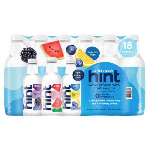 Hint Water Variety Pack (16 fl. oz., 18 pk.)