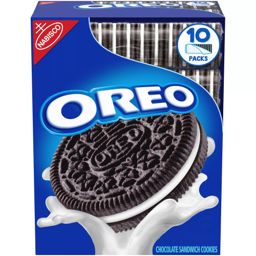 Nabisco Oreo Chocolate Sandwich Cookies, 10 packs