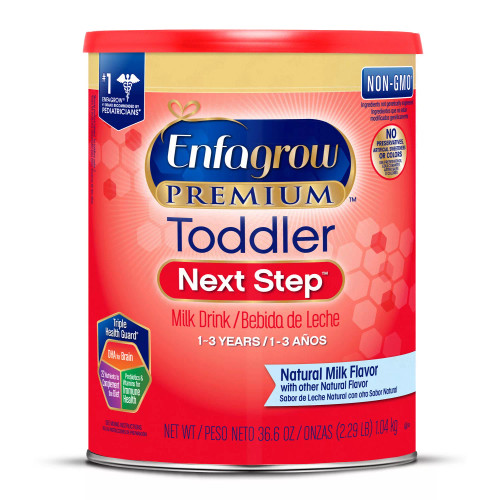 Enfagrow NeuroPro Toddler Nutritional Milk Drink with Omega-3 and DHA, Natural Milk, Powder Can (36.6 oz.)