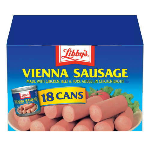 Libby's Vienna Sausage (4.6 oz., 18 pk.) - USDA inspected ready-to-eat smoked sausages