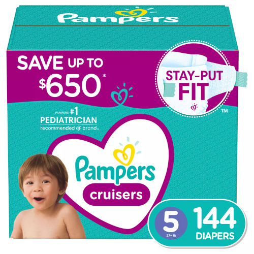 Pampers Cruisers Diapers, Size 5, 144 ct
