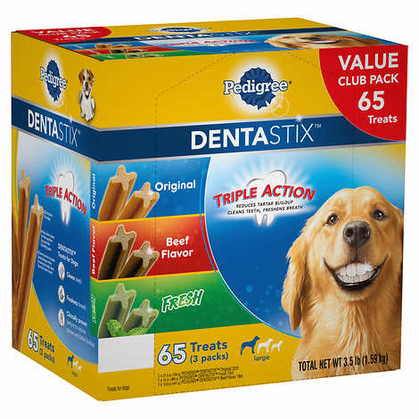 Pedigree Dentastix Dog Treats, Variety Pack, 65 ct