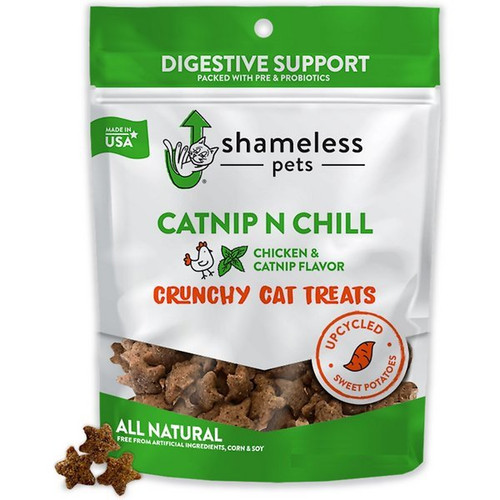 Shameless Pets Catnip N Chill Chicken & Catnip Flavor Crunchy Cat Treats, 14oz, 2 pack