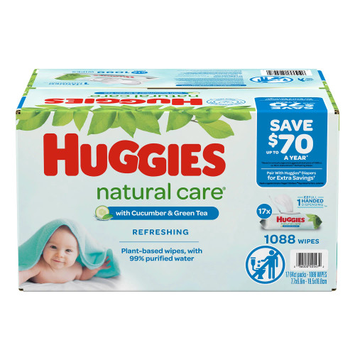 Huggies Natural Care Baby Wipe Refill, Refreshing Clean (1,088 ct.)