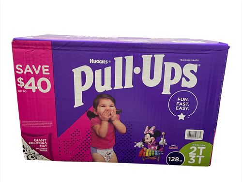 Huggies Pull-Ups Plus Training Pants For Girls, 2T-3T (128 Count)