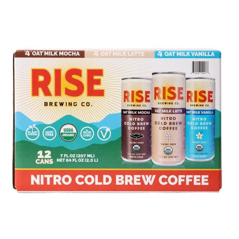 Rise Brewing Co Nitro Cold Brew Coffee Variety, 12 x 7 fl oz
