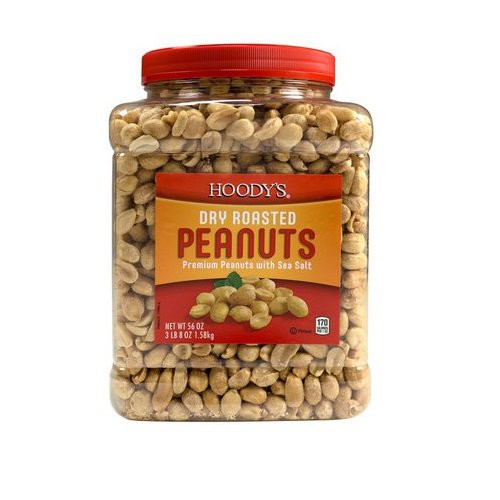 Hoody's Dry Roasted Peanuts with Sea Salt, 56 Ounce