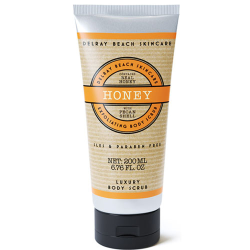 Delray Beach Skincare Honey Exfoliating Body Scrub, 6.76 oz
