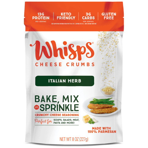 Whisps Cheese Crumbles, Italian Herb (8 oz.)