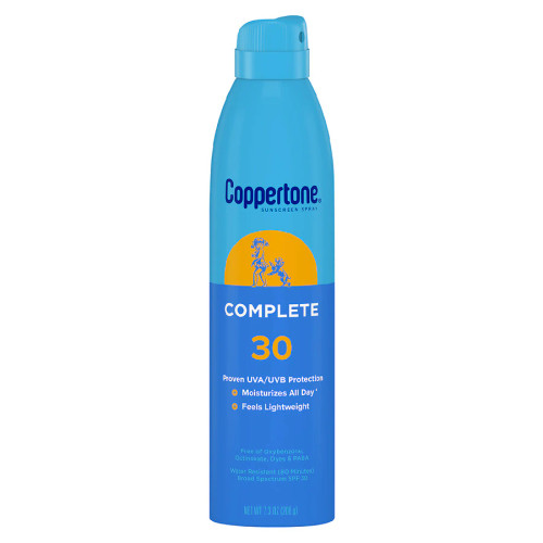 Coppertone Complete Sunscreen Spray SPF 30, 7.3 oz