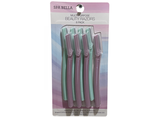 Spa Bella Multi-Purpose Beauty Razors 8 Pack