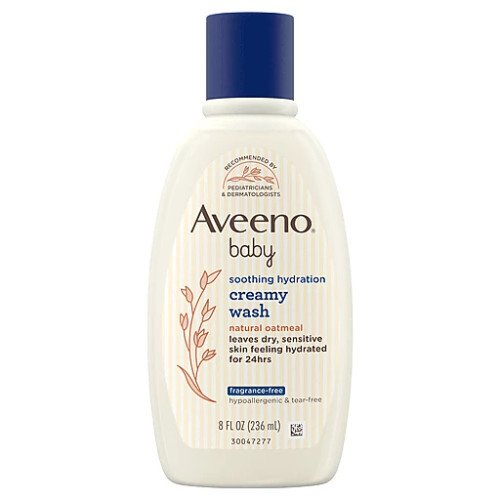 Aveeno Baby Soothing Hydration Creamy Bath Wash Oatmeal 8 oz