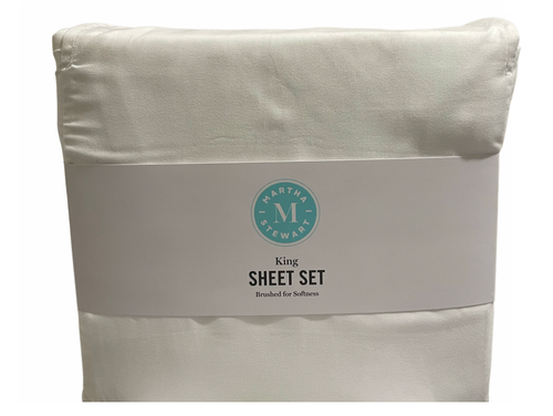 Martha Stewart King 6 Piece Sheet Set VARIETY OF COLOR (Free shipping)