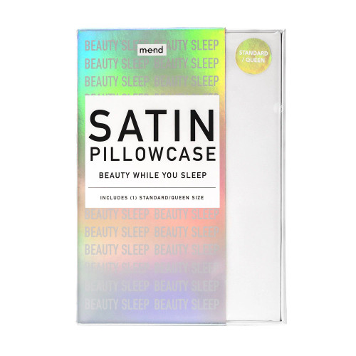 Mend Satin Beauty Pillowcase, Standard/Queen VARIETY OF COLOR