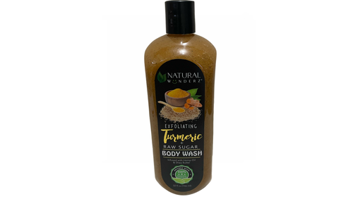 Natural Wunderz Exfoliating Turmeric + Raw Sugar Body Wash, 32 oz