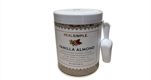 Real Simple Vanilla almond exfoliating body scrub, 26.4 oz
