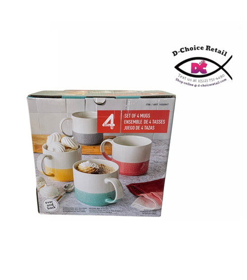 Over and Back Set of 4 Mugs