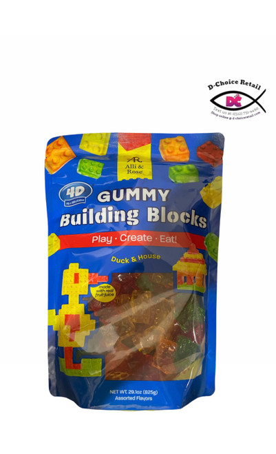 Alli & Rose Gummy Building Blocks Play, Create 29.1, Eat! Duck & Houseoz